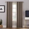 Sun Zero Oslo Grommet Top Energy Saving 100% Blackout Single Curtain Panel In Sand