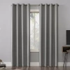 Sun Zero Oslo Grommet Top Energy Saving 100% Blackout Single Curtain Panel In Silver