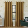 Sun Zero Oslo Grommet Top Energy Saving 100% Blackout Single Curtain Panel In Yellow
