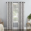 Sun Zero Parrish Grommet Top Energy Saving 100% Blackout Single Curtain Panel In Gray