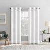 Sun Zero Percy Solid Grommet Top Energy Saving 100% Blackout Single Curtain Panel In White