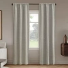Sun Zero Presley Herringbone Magnetic Rod Pocket Light-filtering Set Of 2 Curtain Panel In Sand