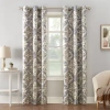Sun Zero Regina Grommet Top Energy Saving Light-filtering Single Curtain Panel In Gray