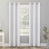 Sun Zero Riley Grommet Top Energy Saving Blackout Single Curtain Panel In White
