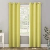 Sun Zero Riley Grommet Top Energy Saving Blackout Single Curtain Panel In Yellow