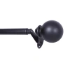 Sun Zero Room Darkening Philip 3/4 In Curtain Rod In Black