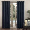 Sun Zero Sailor Grommet Top Energy Saving Light-filtering Single Curtain Panel In Blue