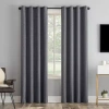 Sun Zero Tyrell Grommet Top Energy Saving 100% Blackout Single Curtain Panel In Gray