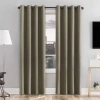 Sun Zero Tyrell Grommet Top Energy Saving 100% Blackout Single Curtain Panel In Green