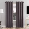 Sun Zero Tyrell Grommet Top Energy Saving 100% Blackout Single Curtain Panel In Purple