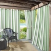 Sun Zero Valencia Grommet Top Energy Saving Light-filtering Single Curtain Panel In Green