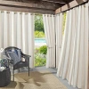 Sun Zero Valencia Grommet Top Energy Saving Light-filtering Single Curtain Panel In Sand