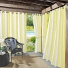 Sun Zero Valencia Grommet Top Energy Saving Light-filtering Single Curtain Panel In Yellow