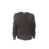 Sun 68 Sun68 - Black Elbow Contrast K43110 Sweater