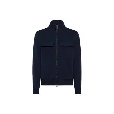 Sun68 - Full Zip Formal Pocket On C.c.e. 07 Navy Blue F32126