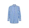 Sun 68 Sun68 - Over Righe Bianco/avio Shirt S34211