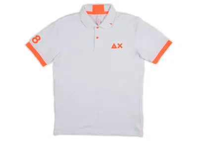 Sun68 - Polo Maxi Logo Fluo A34122/01 B.co In White