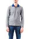 Sun 68 Sun68 - Polo M/l Collo Contrasto Campo A28107 34 Gri Med In Gray