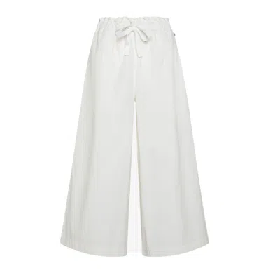 SUN 68 SUN68 - POPELINE PANT WIDE LED 01 WHITE P33201