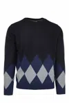 Sun68 - Round Argyle 11 Black K40107