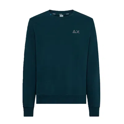Sun68 - Round Neck Basic 27 Green Emerald F33106