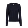 Sun 68 Sun68 - Round Neck Cable 07 Navy Blue K33228