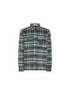 Sun 68 Sun68 - Shirt With Pockets Grey/green Ing. S43108