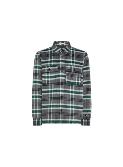 Sun68 - Shirt With Pockets Grey/green Ing. S43108