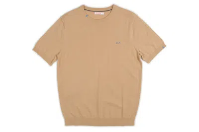 Sun68 - T Shirt Filo K34106/16 Eibge In Sand