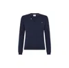 Sun 68 Sun68 - V Neck Solid L/s Navy Blue K30201
