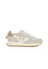 Sun 68 Sun68 Ally Ethnic Sneakers In Panna