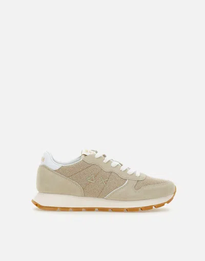 Sun68 Ally Sand Pink Glitter Sneakers In Gold/pink