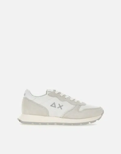 Sun68 Ally White Glitter Trainers