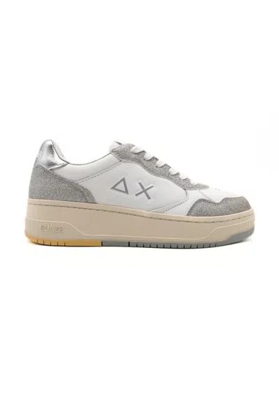 Sun68 Basket Love Lady Sneakers In Bianco