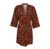 Sun68-beach Sun68 Beach - Kimono Beach Print 1664 Beige/orange S33250