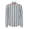 Sun68-beach Sun68 Beach - Shirt Fancy Stripe 0701 Navy/white S33123