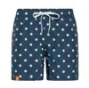Sun68-beach Sun68 Beach - Swim Pant Print Formal F. 0701 Navy B./white H33114 In Multi