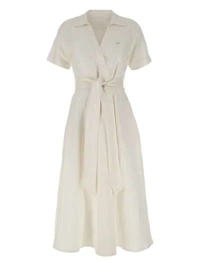 Sun68 Belted Midi Dress