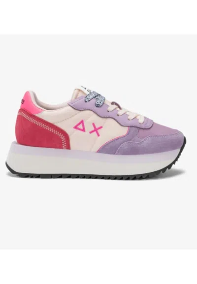 Sun68 Big Ally Sneakers In Lilla