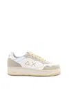 Sun 68 Sun68 Big Basket Sneakers In Bianco
