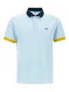Sun 68 Colour-block Polo Shirt In ブルー