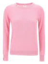 Sun68 Cotton Crew-neck Sweater In Pink