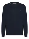 Sun68 Cotton Sweater In Blue