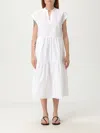 Sun68 Tiered Cap-sleeve Midi Dress