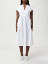 Sun68 Tiered Cap-sleeve Midi Dress