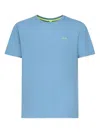 Sun 68 Embroidered Crew-neck T-shirt In Blue