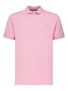 Sun68 Embroidered-logo Polo Shirt In Pink