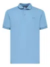Sun68 Embroidered-logo Polo Shirt In Blue