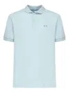 Sun68 Embroidered-logo Polo Shirt In Blue