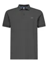 Sun68 Embroidered-logo Polo Shirt In Gray